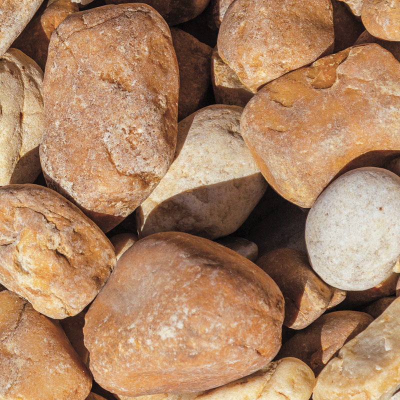 Brown river rock for sale