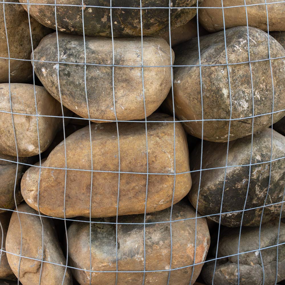 Stack of stones behind a wire mesh for sale in jacksonville