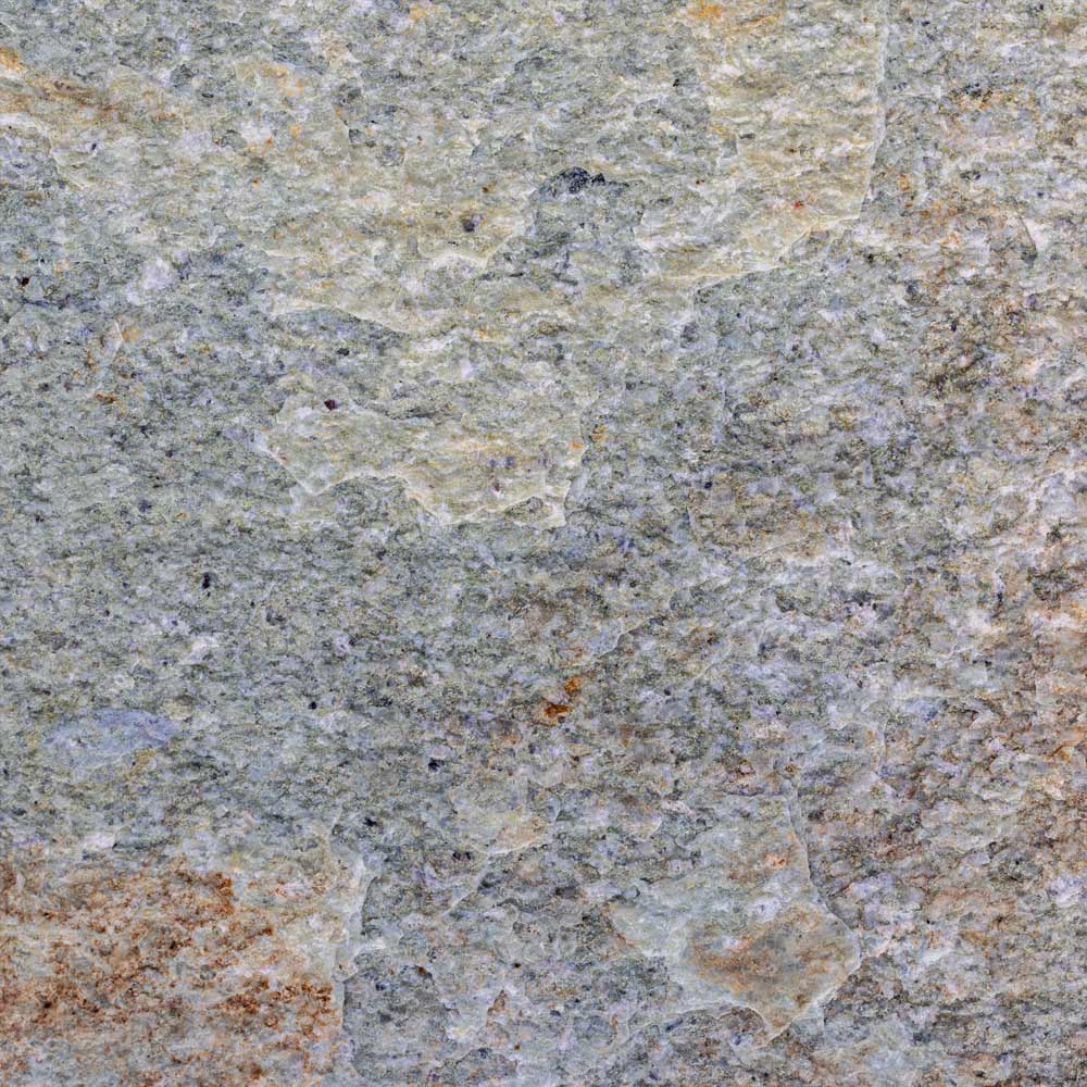 sea mist green flagstone for sale jacksonville fl Close-up of a granite countertop with a speckled pattern.